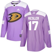 Adidas Anaheim Ducks #17 Ryan Kesler Purple Authentic Fights Cancer Youth Stitched NHL Jersey