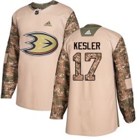 Adidas Anaheim Ducks #17 Ryan Kesler Camo Authentic 2017 Veterans Day Youth Stitched NHL Jersey