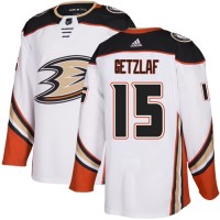 Adidas Anaheim Ducks #15 Ryan Getzlaf White Road Authentic Youth Stitched NHL Jersey