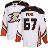 Adidas Anaheim Ducks #67 Rickard Rakell White Road Authentic Youth Stitched NHL Jersey