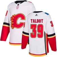 Adidas Calgary Flames #39 Cam Talbot White Road Authentic Stitched Youth NHL Jersey
