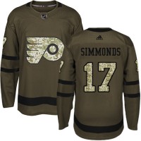 Adidas Philadelphia Flyers #17 Wayne Simmonds Green Salute to Service Stitched Youth NHL Jersey