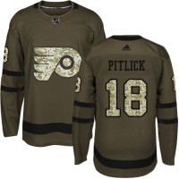 Adidas Philadelphia Flyers #18 Tyler Pitlick Green Salute to Service Stitched Youth NHL Jersey