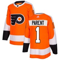 Adidas Philadelphia Flyers #1 Bernie Parent Orange Home Authentic Stitched Youth NHL Jersey