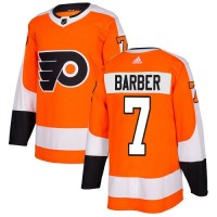 Adidas Philadelphia Flyers #7 Bill Barber Orange Home Authentic Stitched Youth NHL Jersey