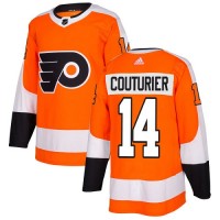 Adidas Philadelphia Flyers #14 Sean Couturier Orange Home Authentic Stitched Youth NHL Jersey