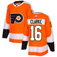 Adidas Philadelphia Flyers #16 Bobby Clarke Orange Home Authentic Stitched Youth NHL Jersey