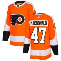 Adidas Philadelphia Flyers #47 Andrew MacDonald Orange Home Authentic Stitched Youth NHL Jersey