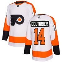 Adidas Philadelphia Flyers #14 Sean Couturier White Road Authentic Stitched Youth NHL Jersey
