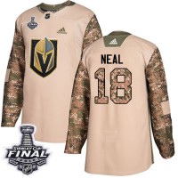 Adidas Vegas Golden Knights #18 James Neal Camo Authentic 2017 Veterans Day 2018 Stanley Cup Final Stitched Youth NHL Jersey