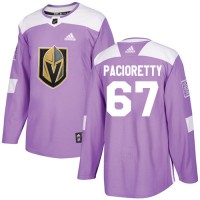 Adidas Vegas Golden Knights #67 Max Pacioretty Purple Authentic Fights Cancer Stitched Youth NHL Jersey