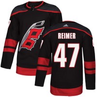 Adidas Carolina Hurricanes #47 James Reimer Black Alternate Authentic Stitched Youth NHL Jersey