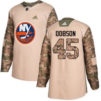 Adidas New York Islanders #45 Noah Dobson Camo Authentic 2017 Veterans Day Stitched Youth NHL Jersey
