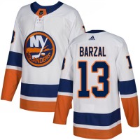 Adidas New York Islanders #13 Mathew Barzal White Road Authentic Stitched Youth NHL Jersey