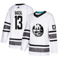 Adidas New York Islanders #13 Mathew Barzal White Authentic 2019 All-Star Stitched Youth NHL Jersey