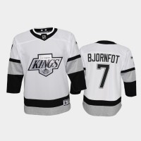 Adidas Los Angeles Kings #7 Tobias Bjornfot Youth 2021-22 Alternate Game NHL Jersey - White