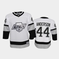Adidas Los Angeles Kings #44 Mikey Anderson Youth 2021-22 Alternate Game NHL Jersey - White