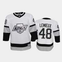 Adidas Los Angeles Kings #48 Brendan Lemieux Youth 2021-22 Alternate Game NHL Jersey - White