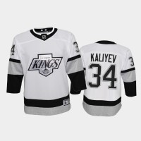 Adidas Los Angeles Kings #34 Arthur Kaliyev Youth 2021-22 Alternate Game NHL Jersey - White