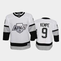 Adidas Los Angeles Kings #9 Adrian Kempe Youth 2021-22 Alternate Game NHL Jersey - White