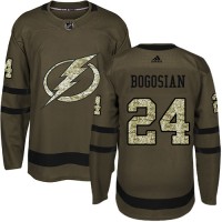 Adidas Tampa Bay Lightning #24 Zach Bogosian Green Salute to Service Youth Stitched NHL Jersey