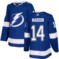 Adidas Tampa Bay Lightning #14 Pat Maroon Blue Home Authentic Youth Stitched NHL Jersey