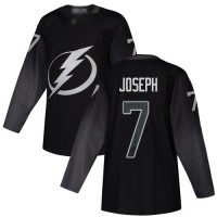 Adidas Tampa Bay Lightning #7 Mathieu Joseph Black Alternate Authentic Youth Stitched NHL Jersey