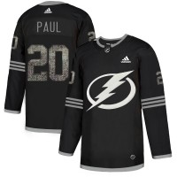 Adidas Tampa Bay Lightning #20 Nicholas Paul Black Authentic Classic Stitched Youth NHL Jersey