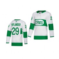 Adidas Toronto Maple Leafs #29 William Nylander White 2019 St. Patrick's Day Authentic Player Stitched Youth NHL Jersey