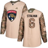 Adidas Florida Panthers #6 Anton Stralman Camo Authentic 2017 Veterans Day Stitched Youth NHL Jersey