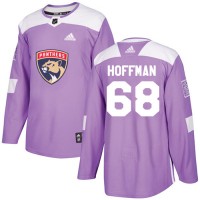 Adidas Florida Panthers #68 Mike Hoffman Purple Authentic Fights Cancer Stitched Youth NHL Jersey