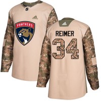 Adidas Florida Panthers #34 James Reimer Camo Authentic 2017 Veterans Day Stitched Youth NHL Jersey