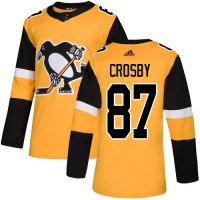 Adidas Pittsburgh Penguins #87 Sidney Crosby Gold Alternate Authentic Stitched Youth NHL Jersey