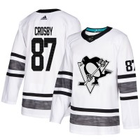 Adidas Pittsburgh Penguins #87 Sidney Crosby White Authentic 2019 All-Star Stitched Youth NHL Jersey