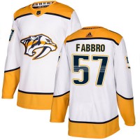 Adidas Nashville Predators #57 Dante Fabbro White Road Authentic Stitched Youth NHL Jersey