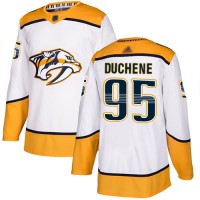 Adidas Nashville Predators #95 Matt Duchene White Road Authentic Stitched Youth NHL Jersey