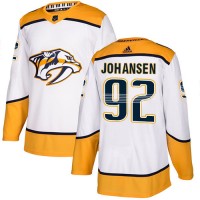 Adidas Nashville Predators #92 Ryan Johansen White Road Authentic Stitched Youth NHL Jersey