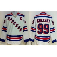 New York Rangers #99 Wayne Gretzky White CCM Throwback Stitched Youth NHL Jersey