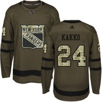 Adidas New York Rangers #24 Kaapo Kakko Green Salute to Service Stitched Youth NHL Jersey