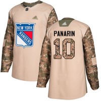 Adidas New York Rangers #10 Artemi Panarin Camo Authentic 2017 Veterans Day Stitched Youth NHL Jersey