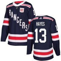 Adidas New York Rangers #13 Kevin Hayes Navy Blue Authentic 2018 Winter Classic Stitched Youth NHL Jersey