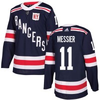 Adidas New York Rangers #11 Mark Messier Navy Blue Authentic 2018 Winter Classic Stitched Youth NHL Jersey
