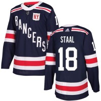 Adidas New York Rangers #18 Marc Staal Navy Blue Authentic 2018 Winter Classic Stitched Youth NHL Jersey