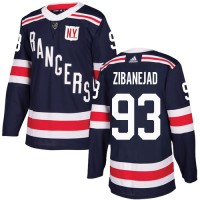 Adidas New York Rangers #93 Mika Zibanejad Navy Blue Authentic 2018 Winter Classic Stitched Youth NHL Jersey