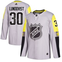 Adidas New York Rangers #30 Henrik Lundqvist Gray 2018 All-Star Metro Division Authentic Stitched Youth NHL Jersey