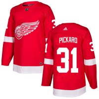 Adidas Detroit Red Wings #31 Calvin Pickard Red Home Authentic Stitched Youth NHL Jersey