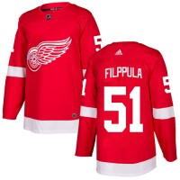 Adidas Detroit Red Wings #51 Valtteri Filppula Red Home Authentic Stitched Youth NHL Jersey