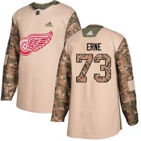 Adidas Detroit Red Wings #73 Adam Erne Camo Authentic 2017 Veterans Day Stitched Youth NHL Jersey