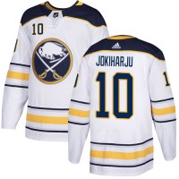 Adidas Buffalo Sabres #10 Henri Jokiharju White Road Authentic Stitched Youth NHL Jersey