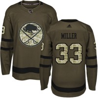 Adidas Buffalo Sabres #33 Colin Miller Green Salute to Service Stitched Youth NHL Jersey